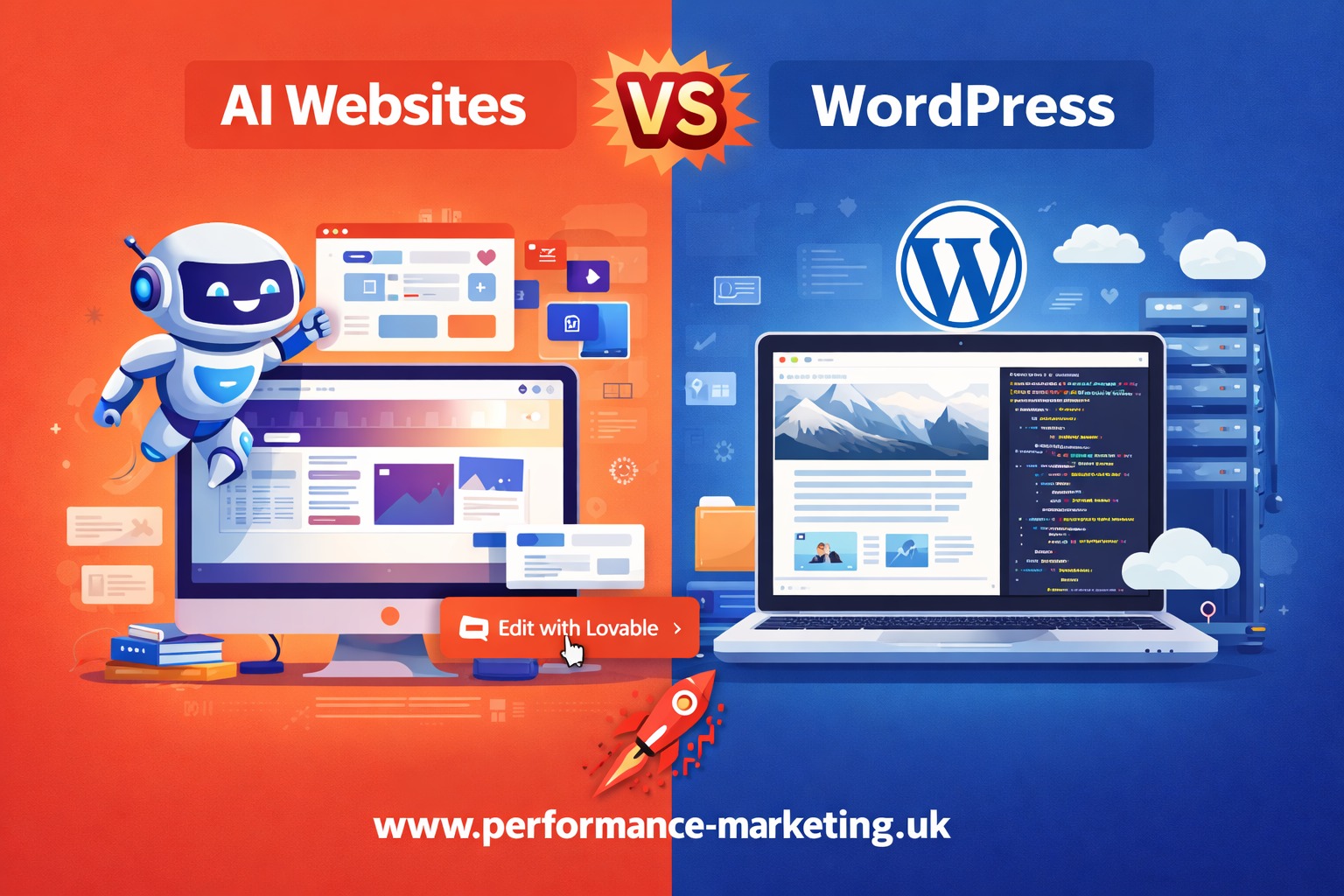 Website planning and laptop