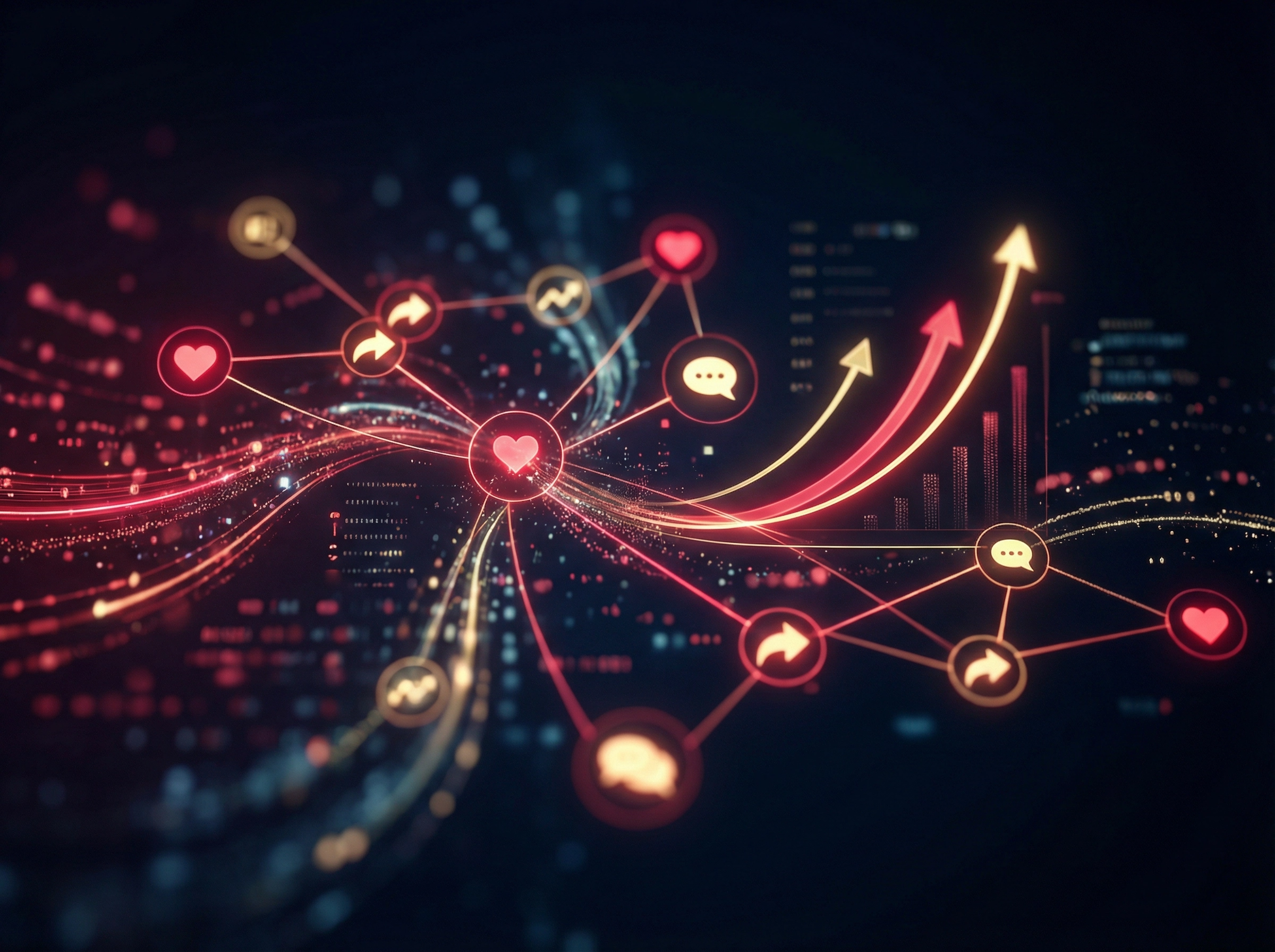 Social media marketing service visual