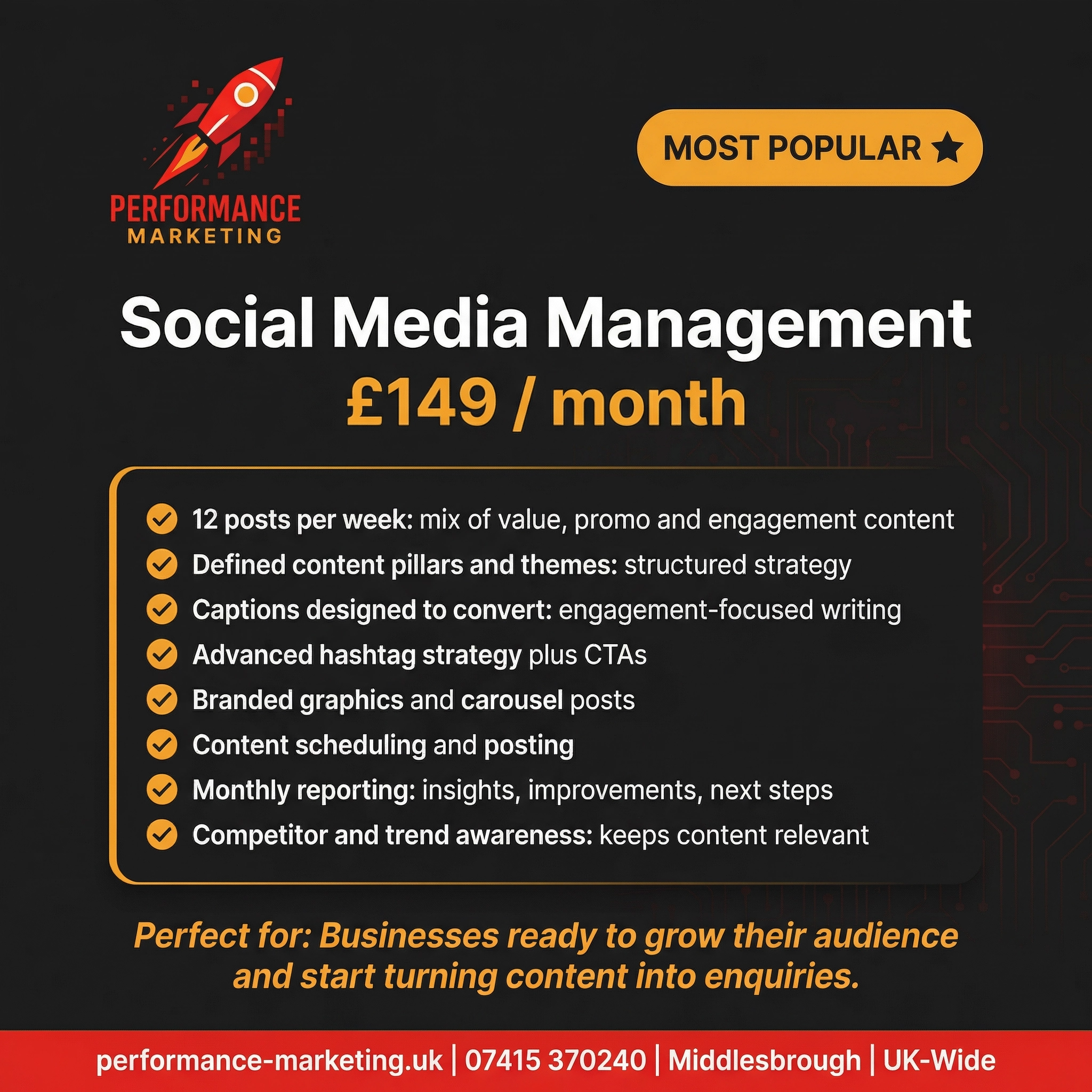 Growth social media package
