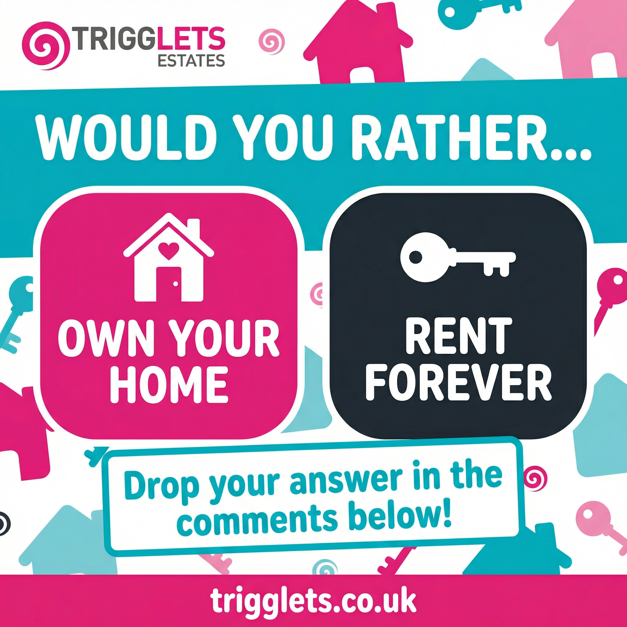 Trigglets Estates engagement creative