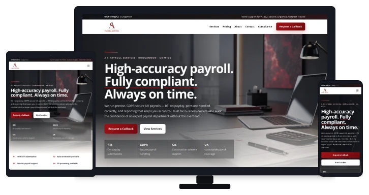 A S Payroll Services website project