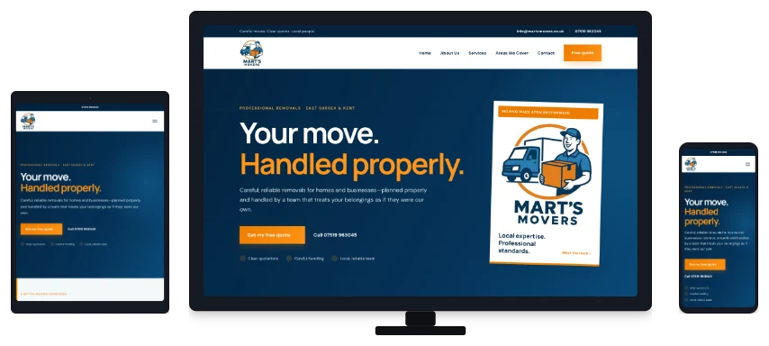 Mart’s Movers website project