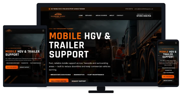 Teesside Fleet Support website project